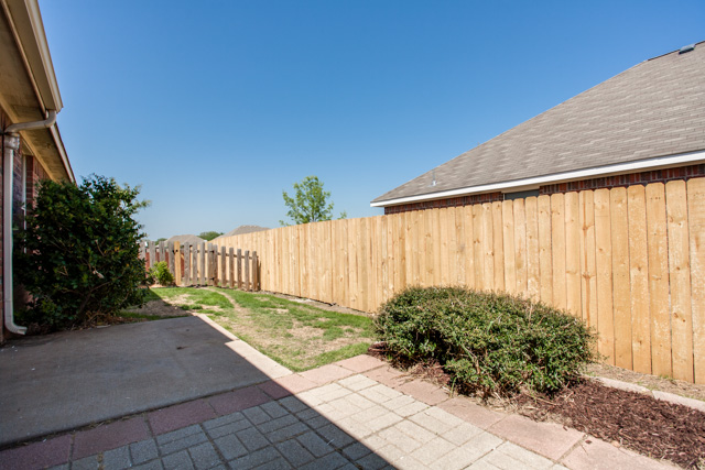 A separate fenced is perfect for pets.