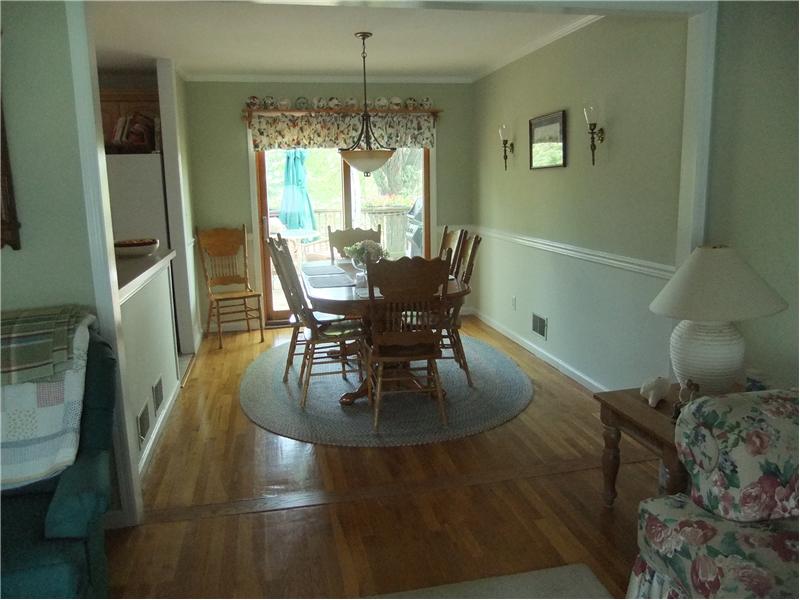 Dining room, hard wood floor