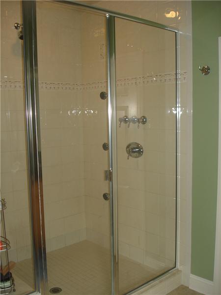 Master shower