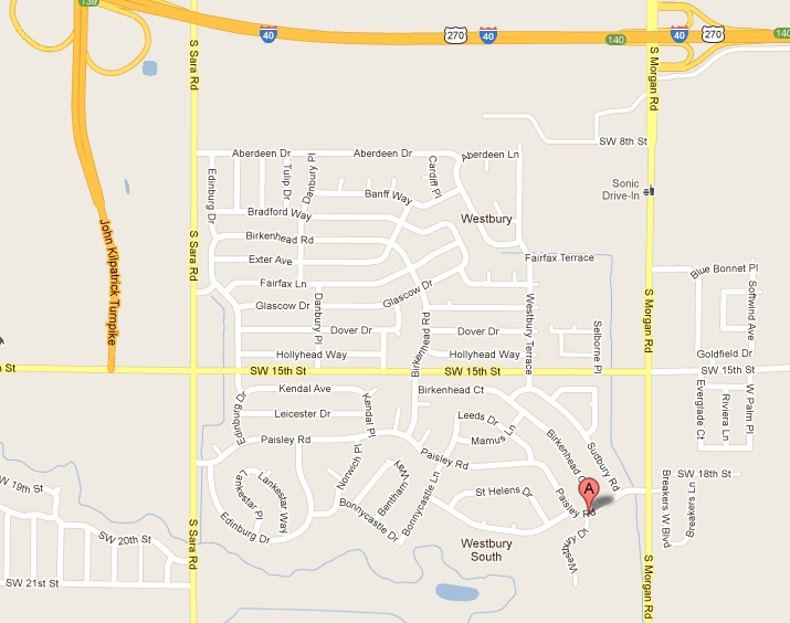 Westbury Neighborhood Map