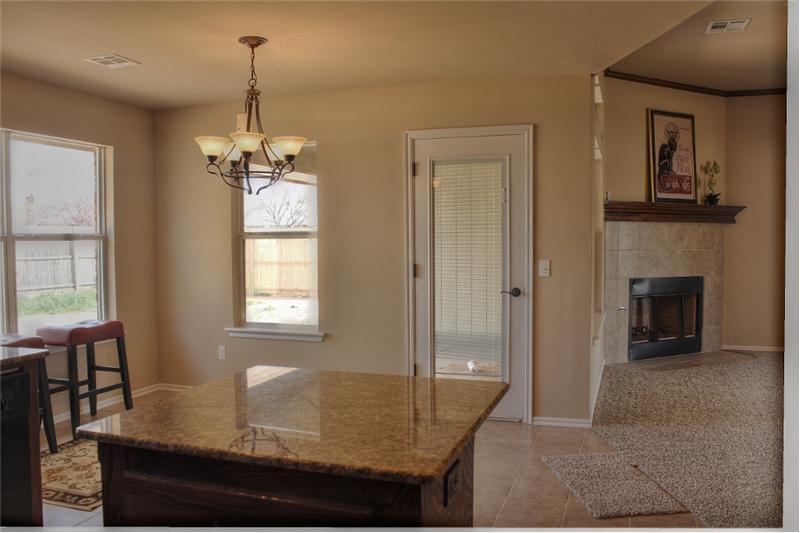 Kitchen Island overlooking Dining Area