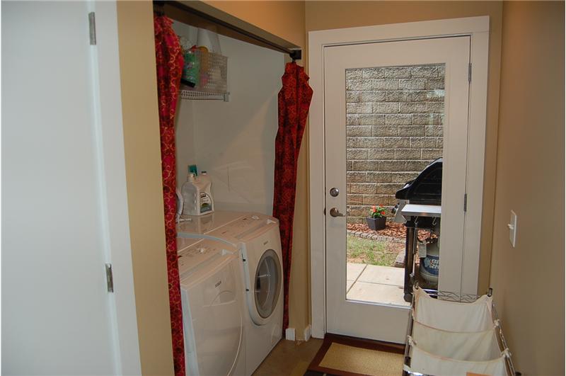 Hall Laundry and Backyard Access