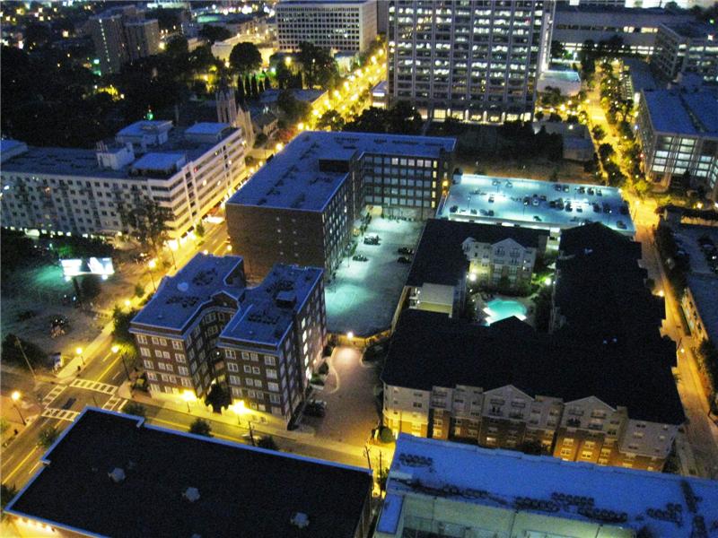 Overhead Night-time View of Cornerstone