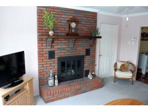 beautiful brick fireplace