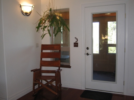 Entryway with view to Breezeway