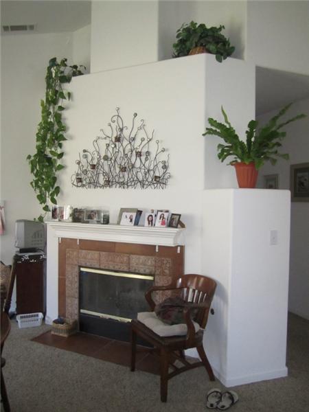 Fireplace in Dining Room