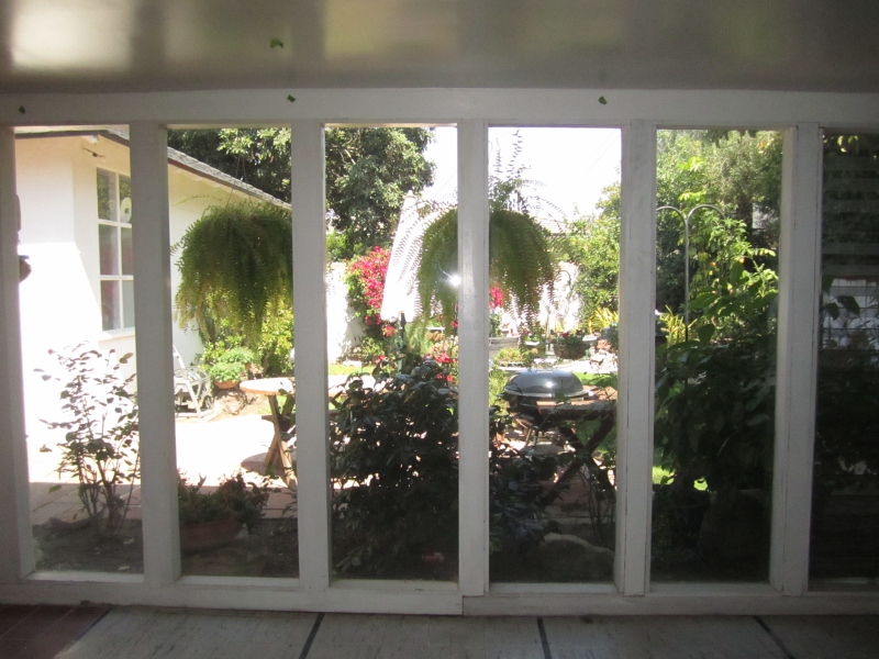Sunroom looking out to yard