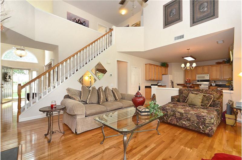 Simply stunning two story greatroom is very open & inviting