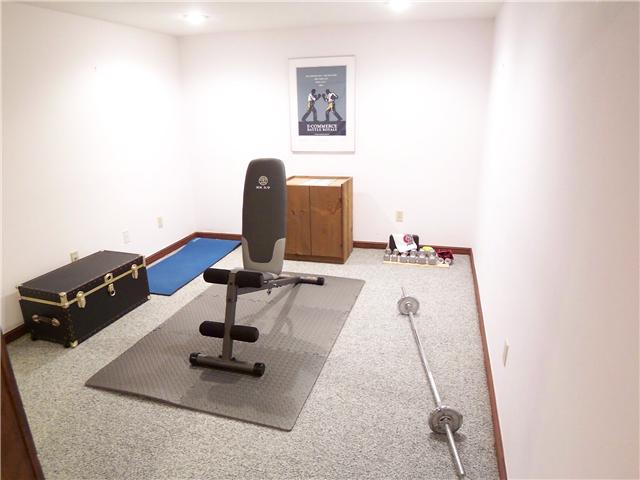 Finished Lower Level:  Versatile rec room