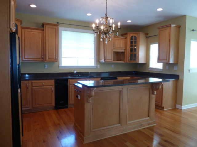 Kitchen with granite counters