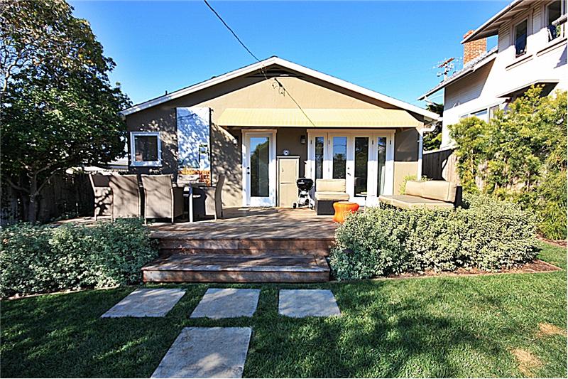 Rear of house