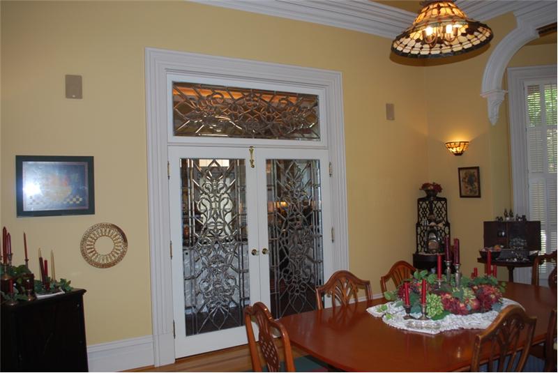 Beautiful French Doors off Dining Room