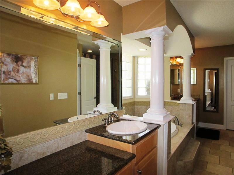 Master Bath with Dressing Vanity Table