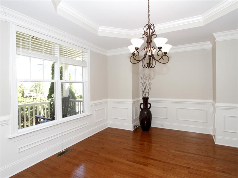 Two Piece Crown Molding Throughout the First Floor