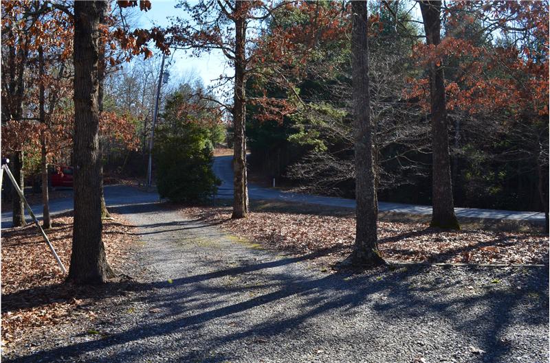 Paved Road Access to Gravel Driveway