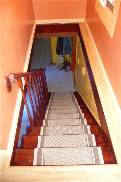 Looking down the stairway