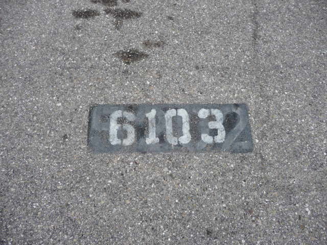 Numbered parking spots