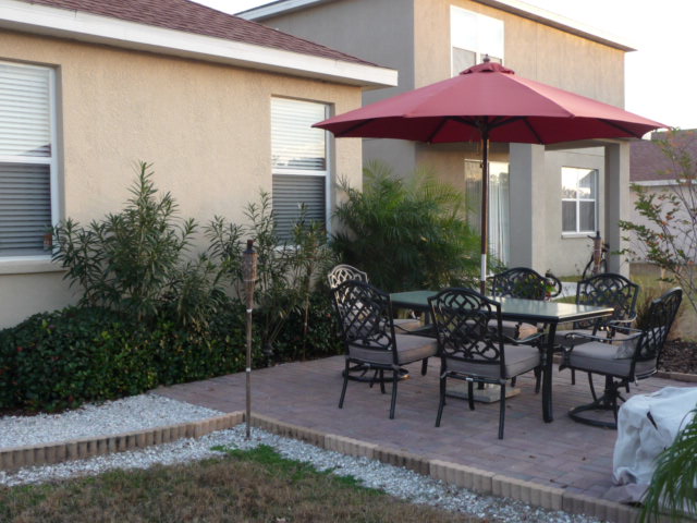 Back open air patio