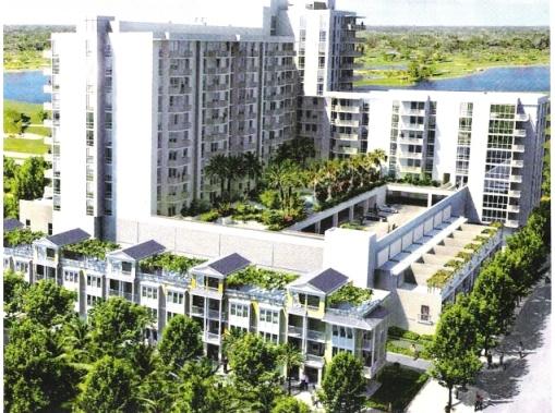 Downtown Doral Center being built across the street