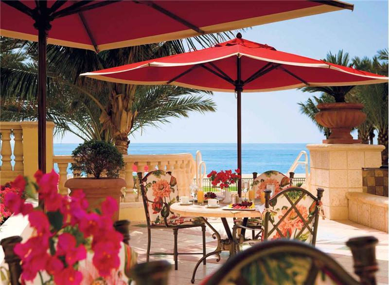 Breakfast Terrace at Acqualina Mansions